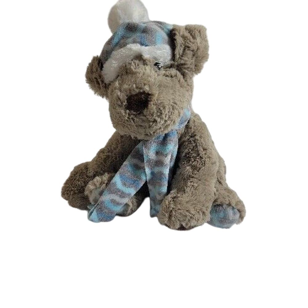 Gentle Treasures Joel Dog Puppy Winter Hat Soft Plush Animal Stuffed Toy 13"